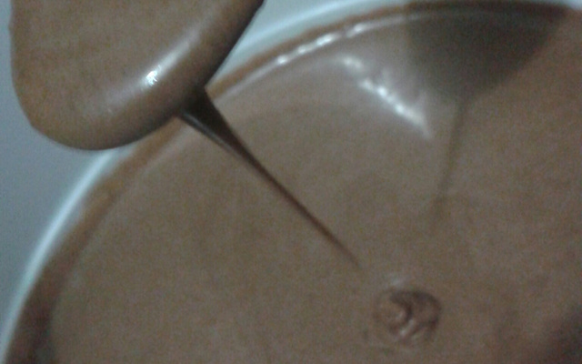 Cobertura de creme de leite com chocolate