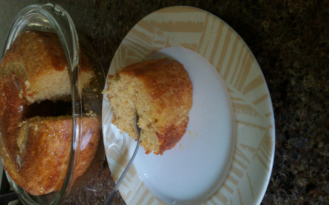 Bolo integral de laranja de liquidificador