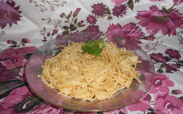 Macarrão alho e óleo saboroso