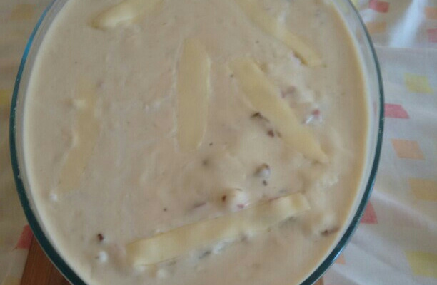 Batata assada com molho branco