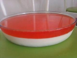 Gelatina com creme