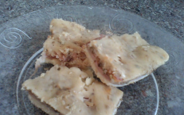 Torta fácil de sardinha, presunto e queijo