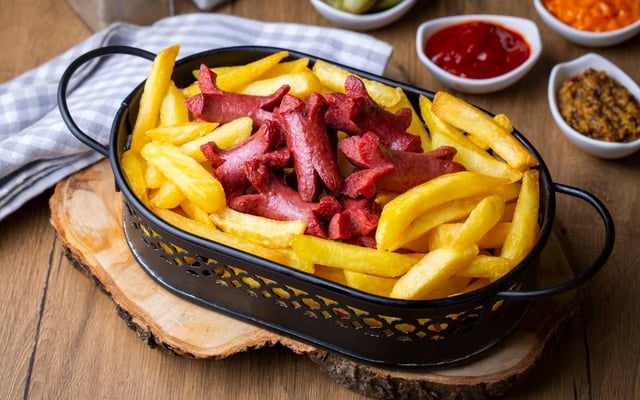 Petisco de calabresa sequinha na airfryer