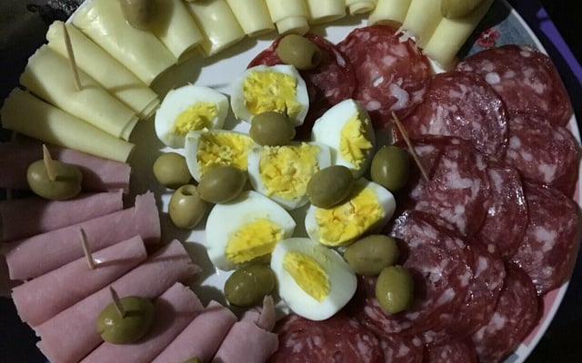 Tábua de frios deliciosa