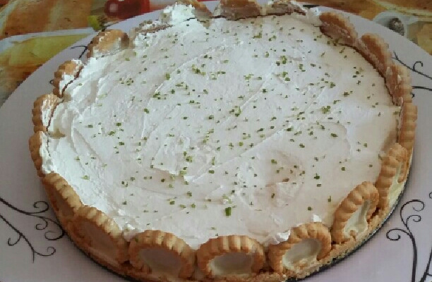 Torta de limão com chocolate branco