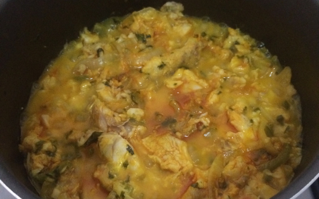 Moqueca de peixe simples