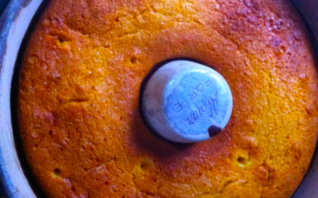 Bolo de milho no liquidificador