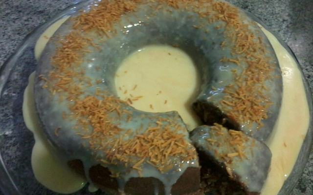 Bolo de chocolate de liquidificador