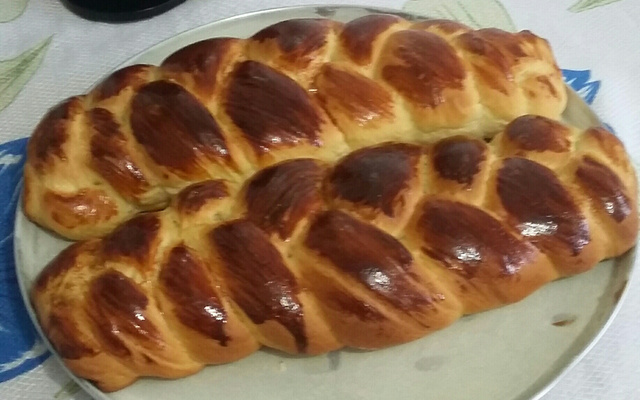 Pão caseiro simples (pão sovado)