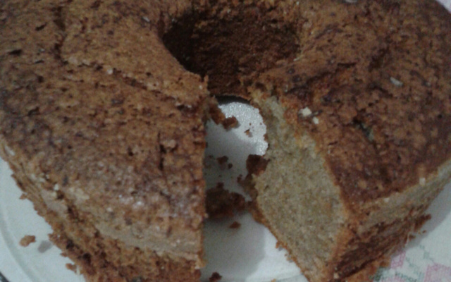 Bolo de banana no liquidificador