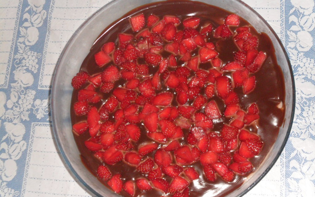 Delicia gelada de morango