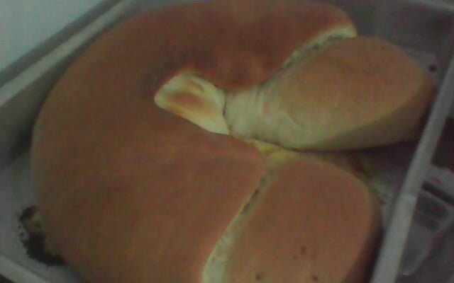 Massa rápida de pizza fechada