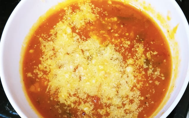 Sopa de abóbora com gengibre