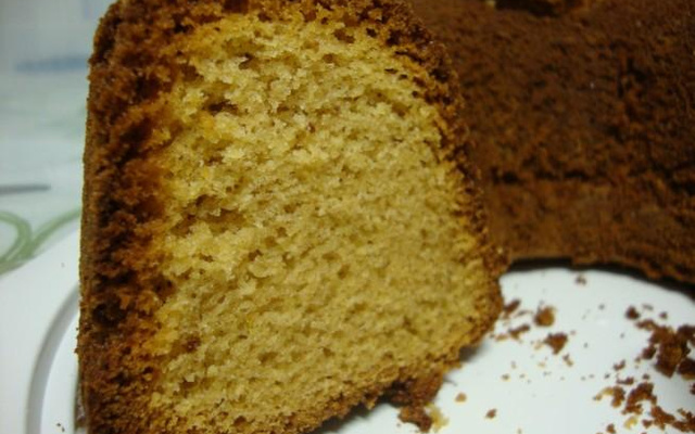 Bolo de fubá com canela no liquidificador