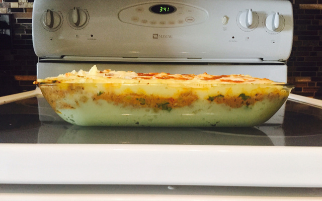 Escondidinho de carne moída