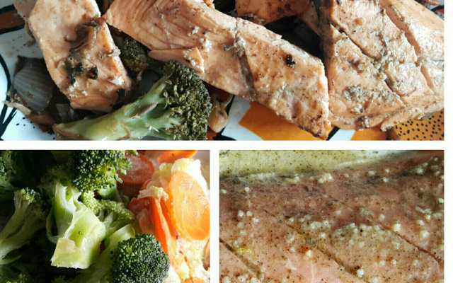 Salmão assado Realli