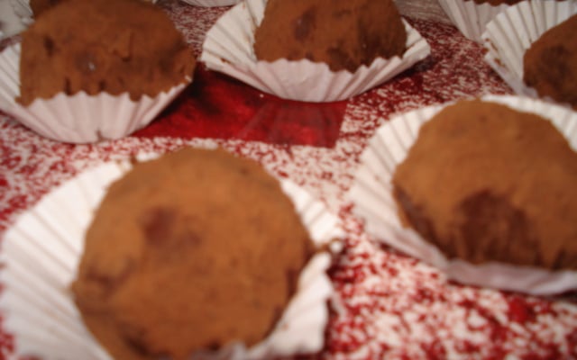 Trufa tradicional de chocolate