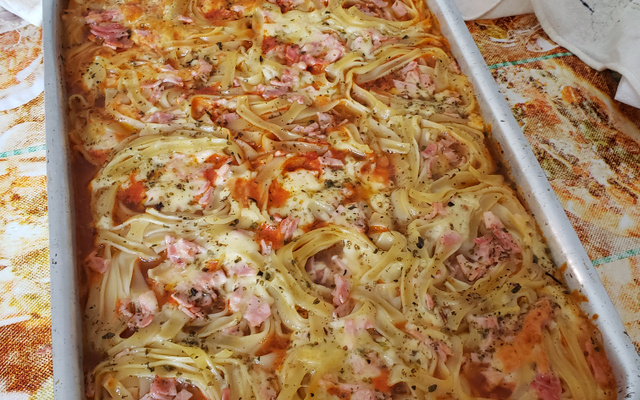 Delicioso macarrão de forno