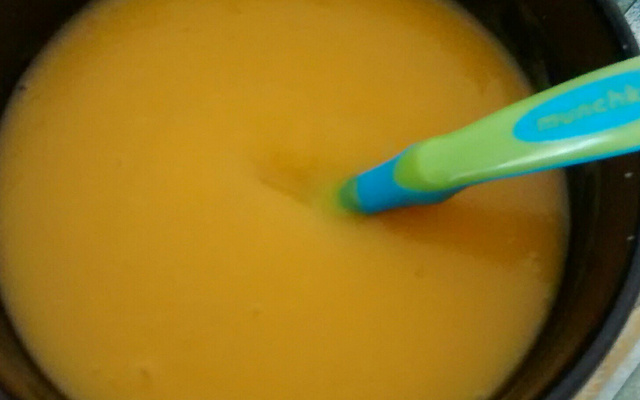 Papinha de batata amassada