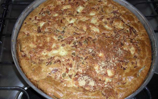 Torta de frango com milho