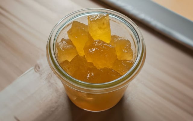 Doce de mamão verde em cubinhos