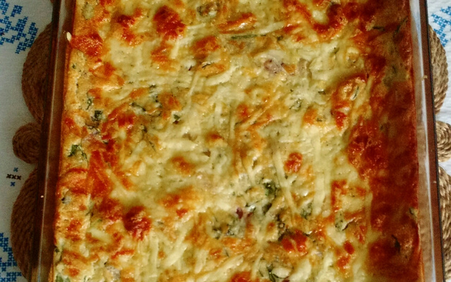 Souflé delicioso de espinafre sucesso garantido