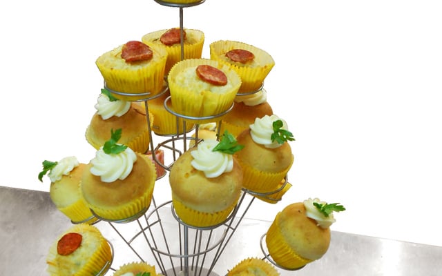 Cupcake salgado especial de carne seca com catupiry Vapza