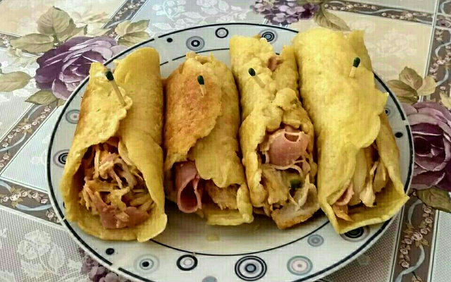 Panqueca recheada fácil