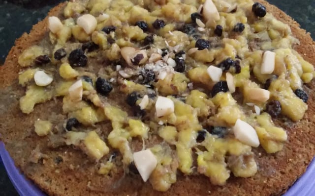 Bolo integral de banana