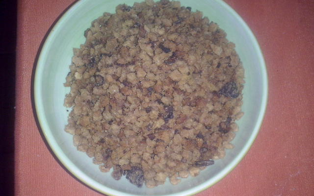 Farofa de soja com bacon
