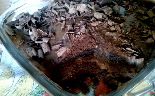 Bolo pavê de chocolate e capuccino