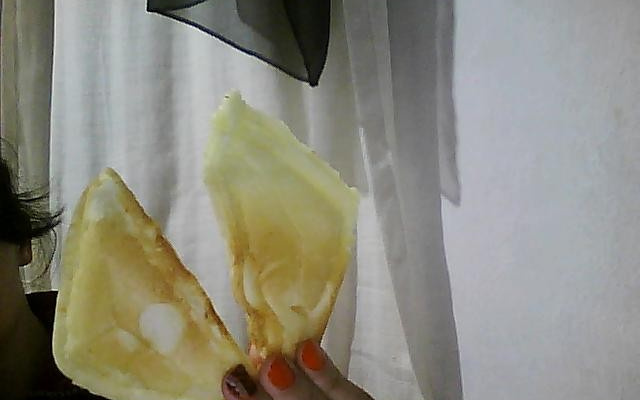 Pão de queijo de sanduicheira