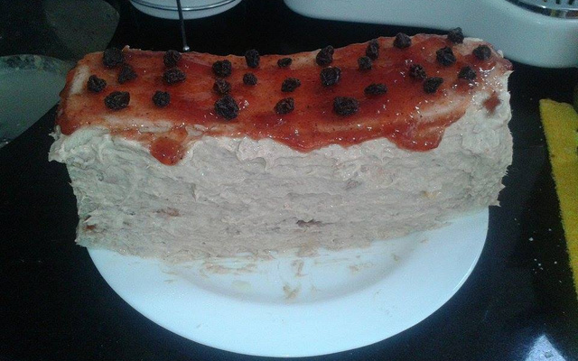 Torta fria de atum natalina