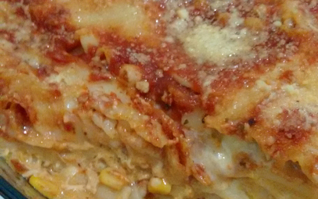 Lasanha de frango simples