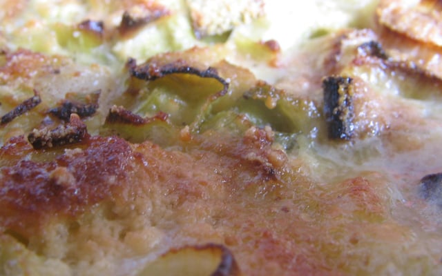 Batata gratinada com alho poró