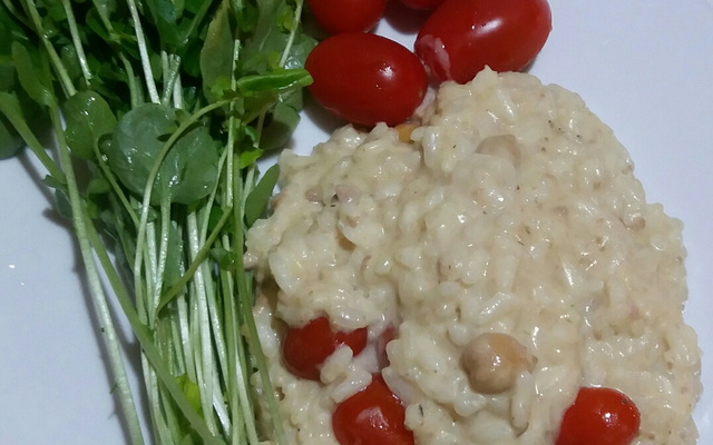 Risoto de atum chique