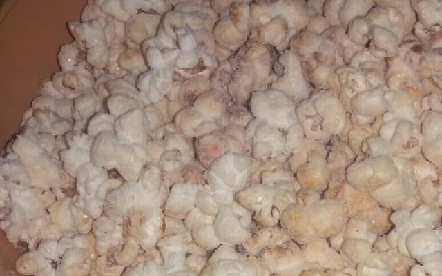 Pipoca com leite ninho