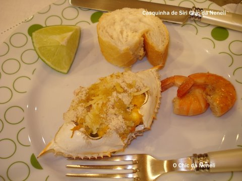 Casquinha de siri chique da Neneli