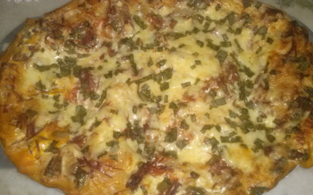 Lasanha de carne seca