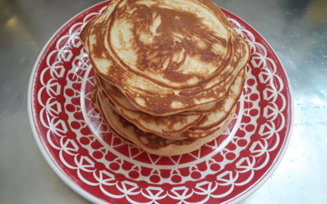 Blueberry pancake (Panqueca de Blueberry)