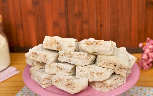 Palha italiana de leite em pó