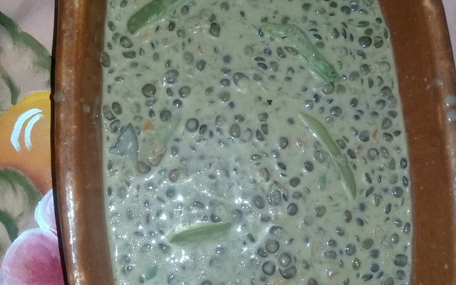 Lentilha cremosa do chef Carvalho