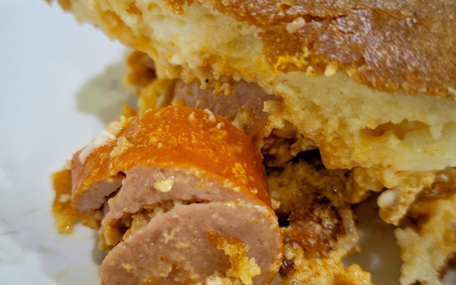 Torta rápida de salsicha