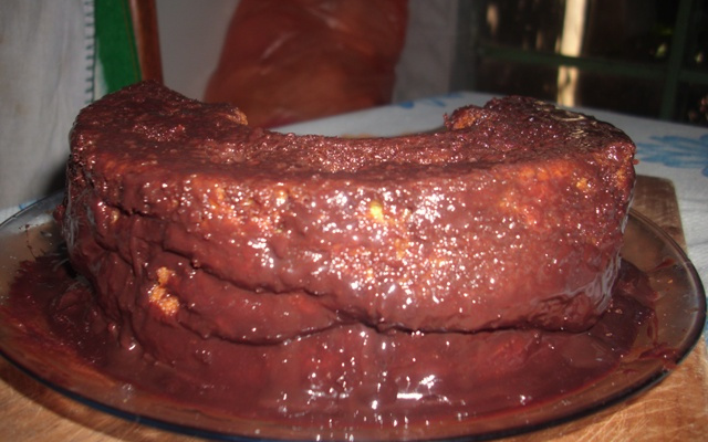 Pudim de cenoura com farinha de rosca