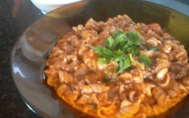 Massa com molho de queijo