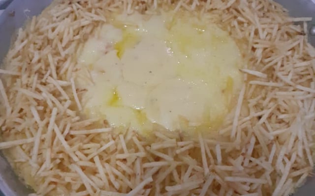 Camarão cremoso gratinado com catupiry