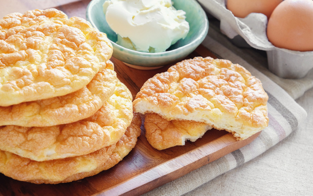 Pão nuvem (ou cloud bread)