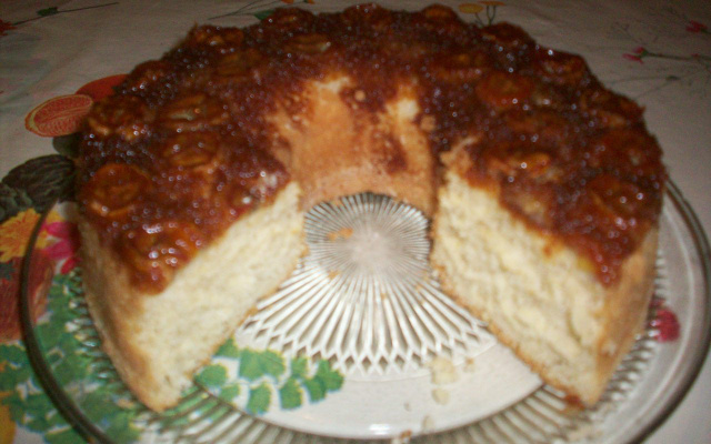 Bolo de banana caramelizado