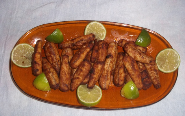 Manjubas fritas