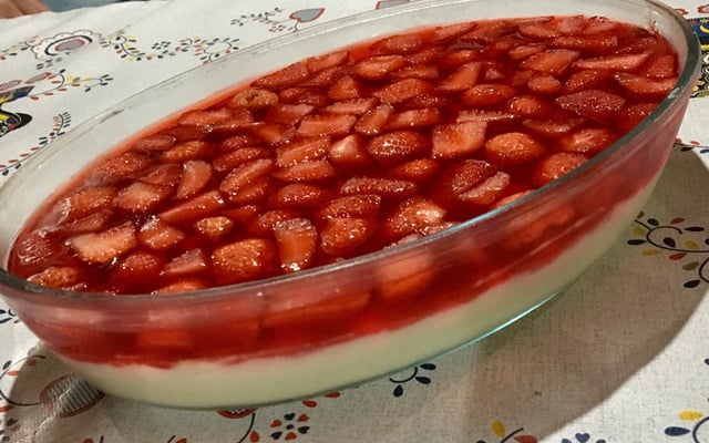 Sobremesa de morango